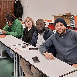 Sosso SOUMARE,Christelle, Alhousseyni NDIAYE, Zinedine HAMHAM